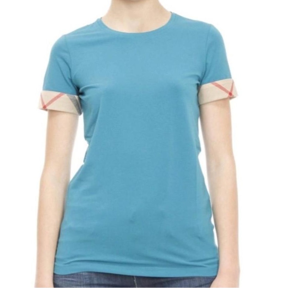 Authentic Burberry Blue Short Sleeve T-Shirt